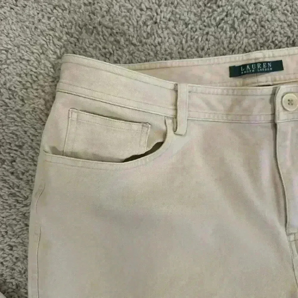 Lauren Ralph Lauren‎ Chino Women's Beige Size 14 - Picture 4 of 12